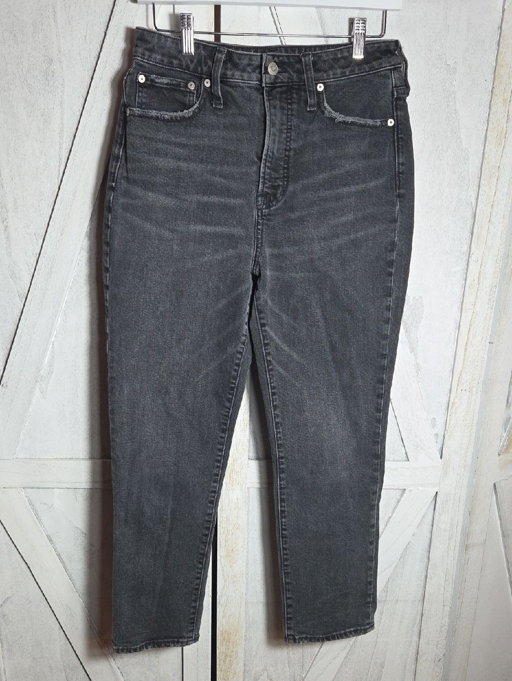 Madewell The Curvy Perfect Vintage Jean Black Washed Denim Size 29